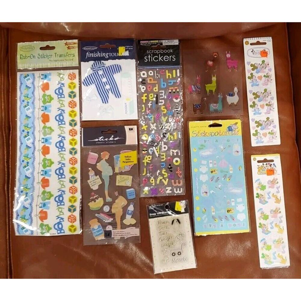 Scrapbook Stickers And Stamp Baby Pregnancy Decorative Crafts Photo Books Album
